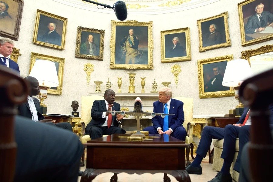 South africa’s president praised for staying calm during Trump’s Oval Office ambush